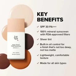 Clearance Daily Tinted Fluid Sunscreen SPF 30 PA+++ Vegan Pflege|Vegan Tanning