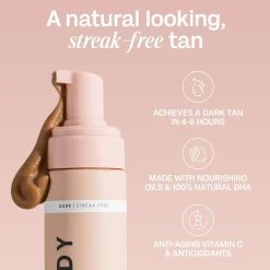 Dark Self Tanning Mousse Vegan Tanning|Tanning Mousse