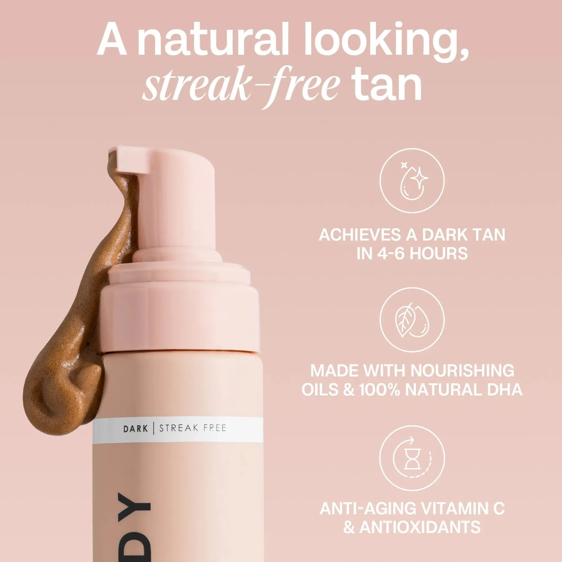 Dark Self Tanning Mousse Vegan Tanning|Tanning Mousse