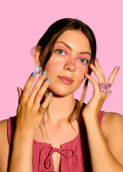 Hot Daze Daisy Speckles Face Jewels