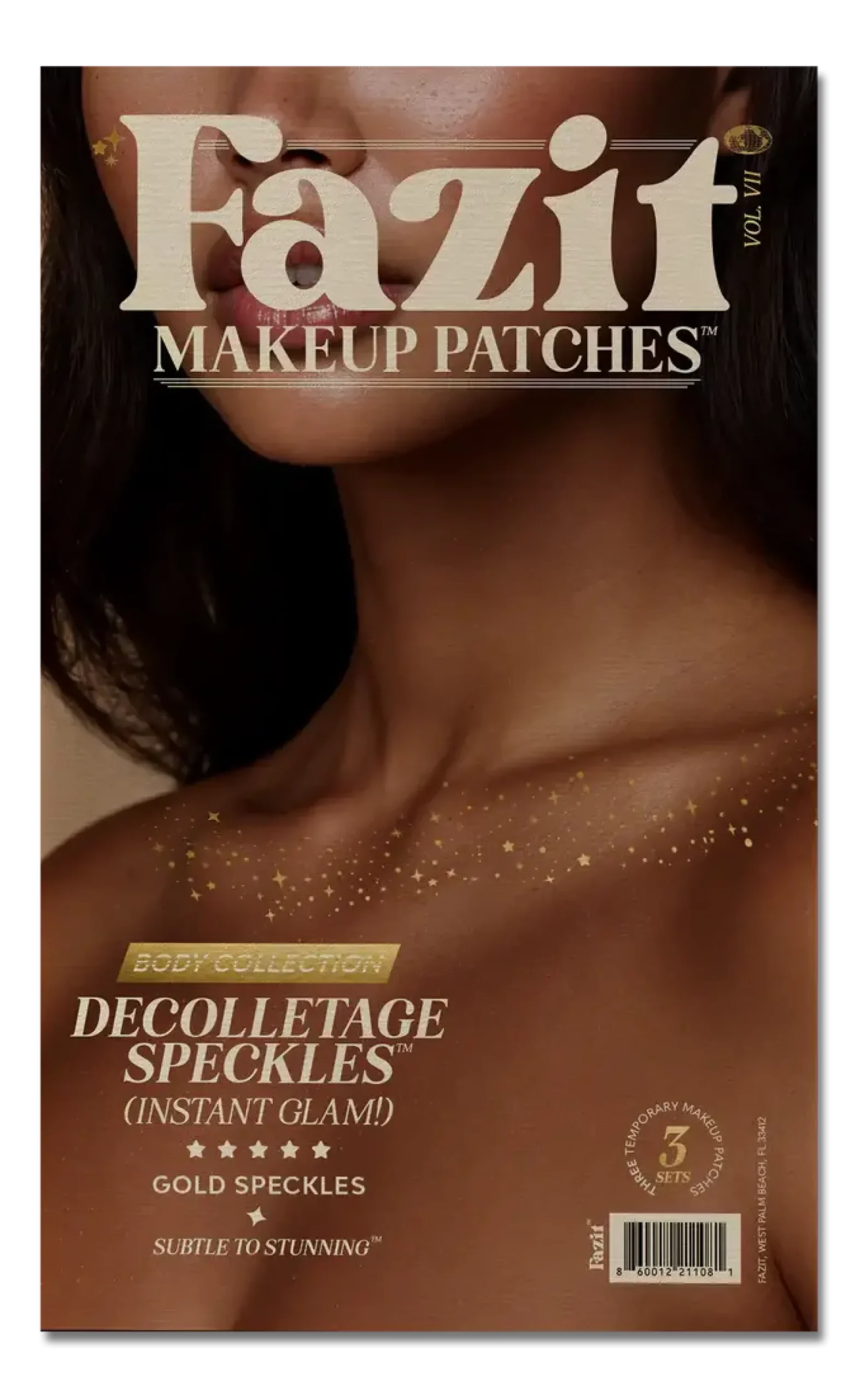 Best Decolletage Speckles Gold Face Jewels