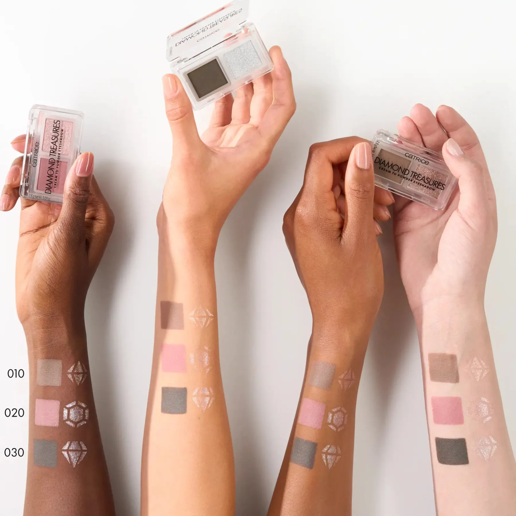 Outlet Diamond Treasures Cream To Powder Eyeshadow 030 Smokey Diamond Lidschatten|Vegane Lidschatten