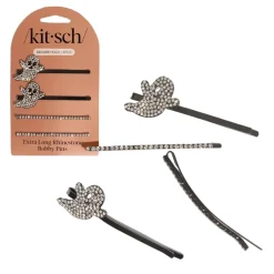 Hot Extra Long Metal Rhinestone Bobby Pins Ghost Haarspangen & -Clips