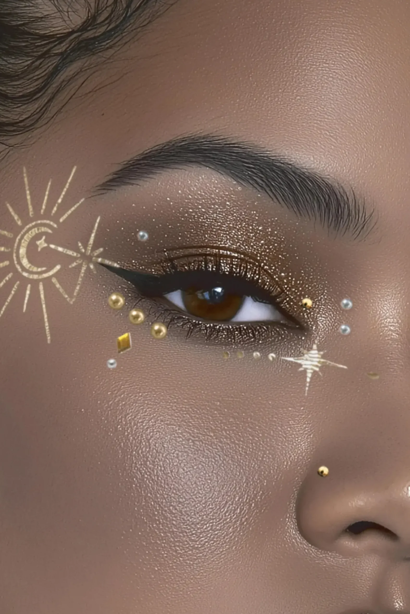 Online Face Adornments Starry Eyed Face Jewels