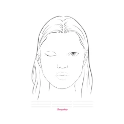Hot Facecharts Workbook 50 pcs. Clean Beauty|Facecharts