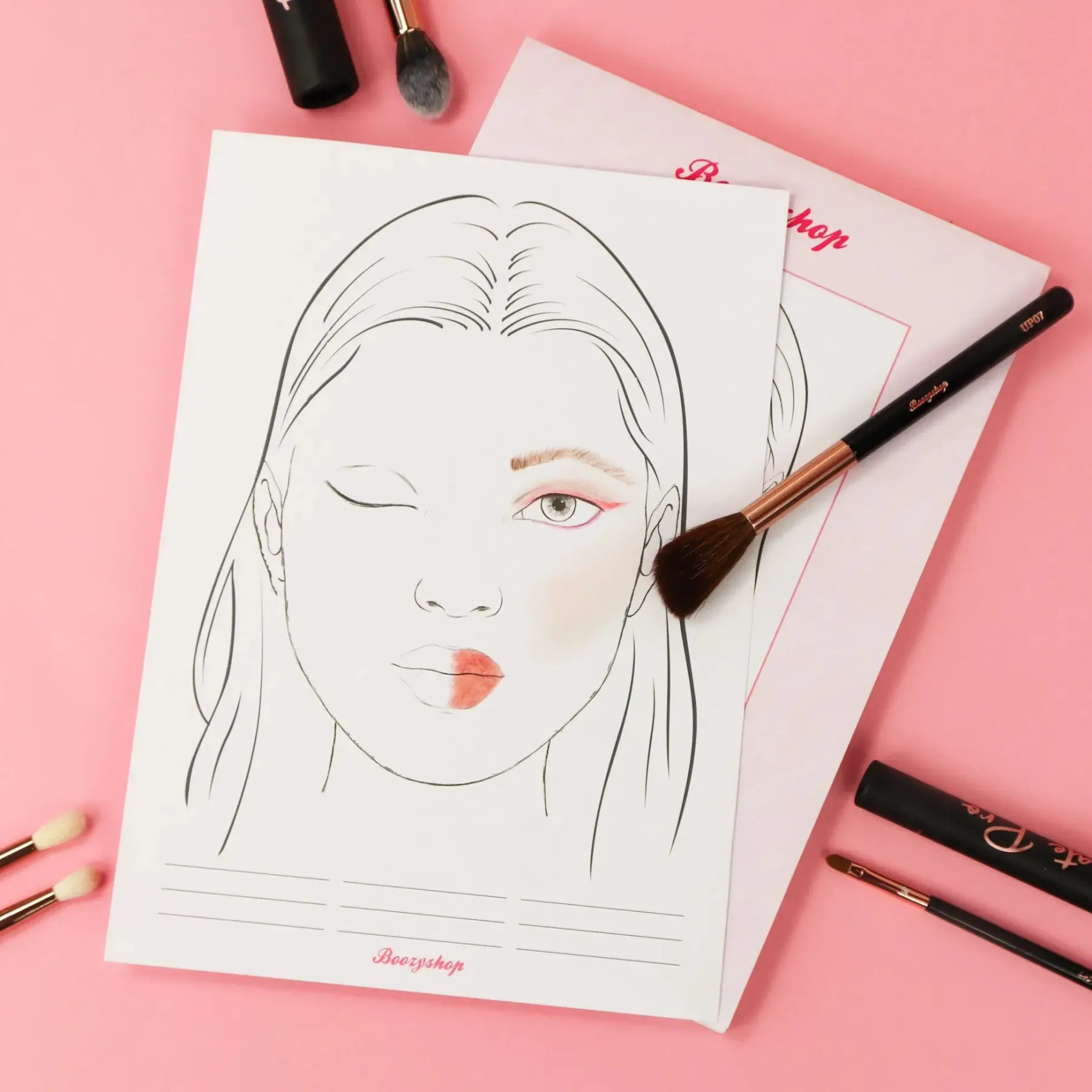 Hot Facecharts Workbook 50 pcs. Clean Beauty|Facecharts