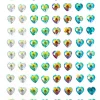 Best Face Jewel Sticker Heart Face Jewels