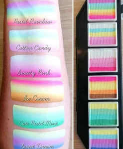 Face Painting Lodie Up Cute Pastel Rainbow Palette Schminke|Schminke