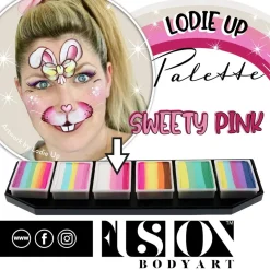 Face Painting Lodie Up Cute Pastel Rainbow Palette Schminke|Schminke