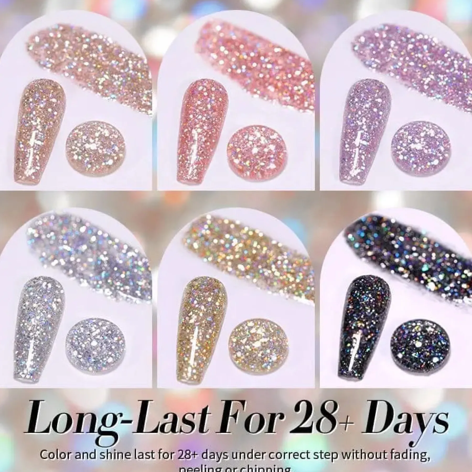 Best Fantasy Reflective Gel SZ08 Veganer Nagellack|5. Gellak