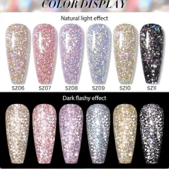 Best Fantasy Reflective Gel SZ08 Veganer Nagellack|5. Gellak