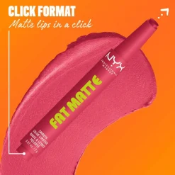 Hot Fat Matte Smooth Color Lipstick Pink Puff Lippenstift|Veganer Lippenstifte