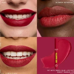 Clearance Fat Matte Smooth Color Lipstick Scarlet Snuggles Lippenstift|Veganer Lippenstifte