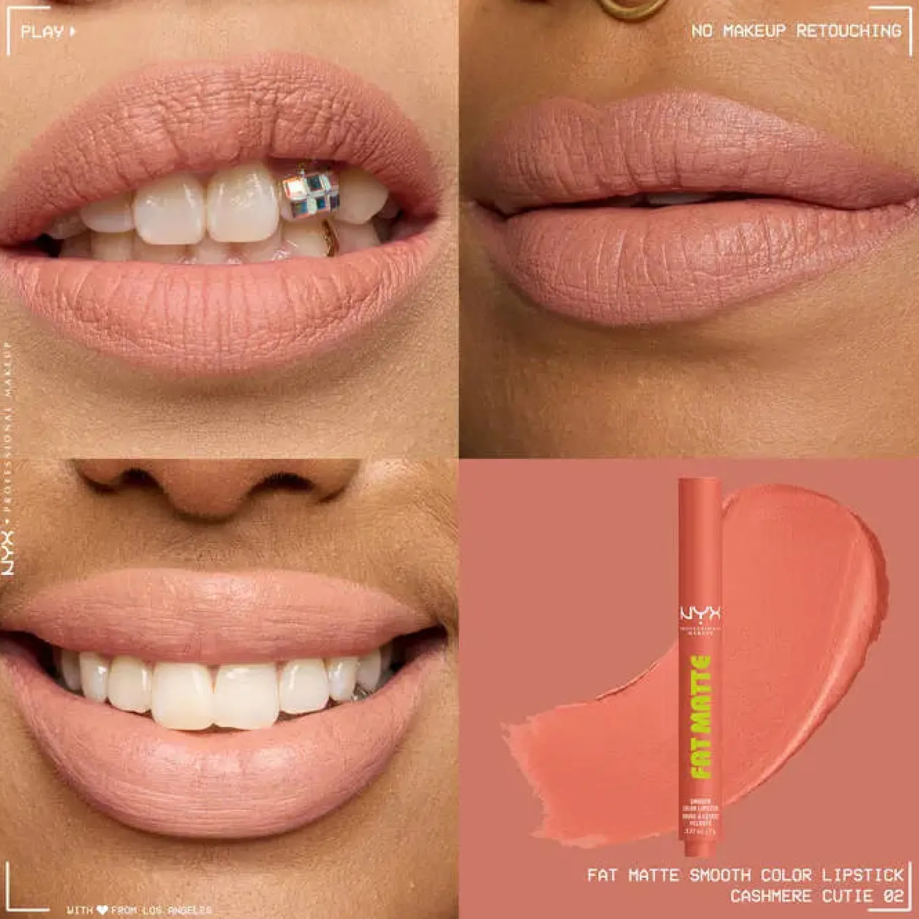 Sale Fat Matte Smooth Color Lipstick Cashmere Cutie Lippenstift|Veganer Lippenstifte