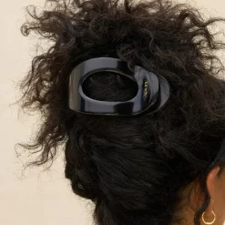 New Flat Cloud Clip Black Large Haarspangen & -Clips