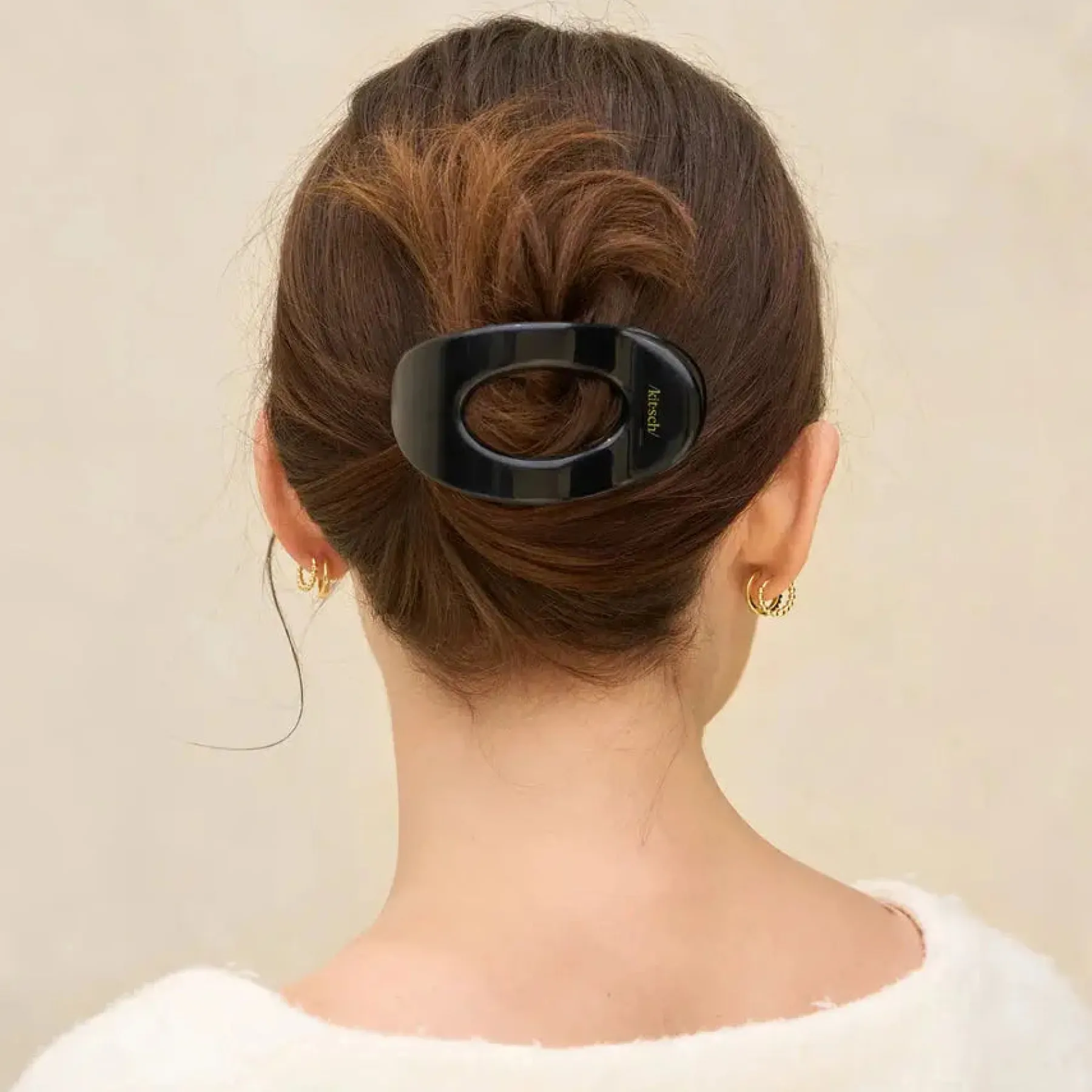 Discount Flat Cloud Clip Black Medium Haarspangen & -Clips
