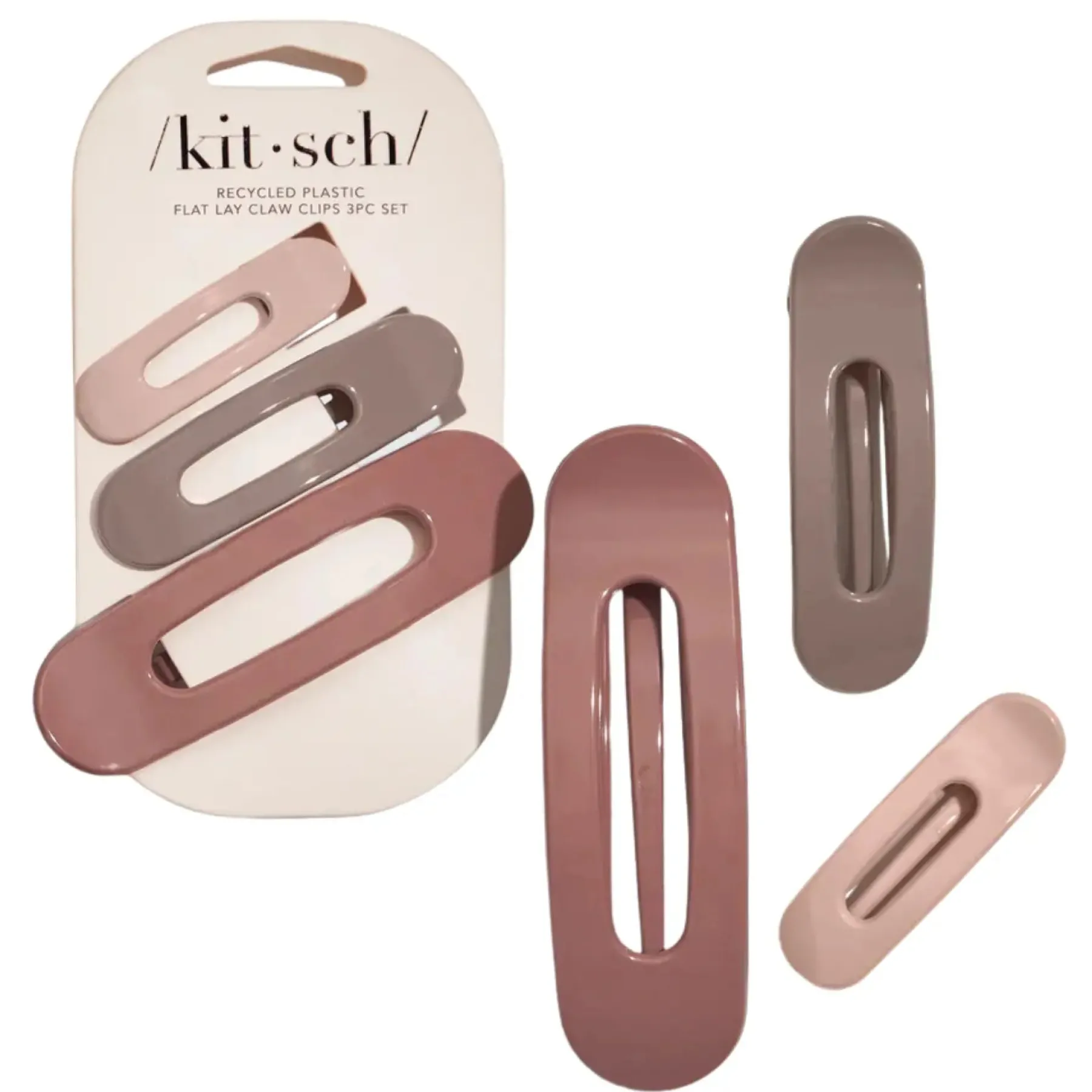 Outlet Flat Lay Claw Clip 3pc Terracotta Haarpflege-Routinen & Sets|Haarspangen & -Clips