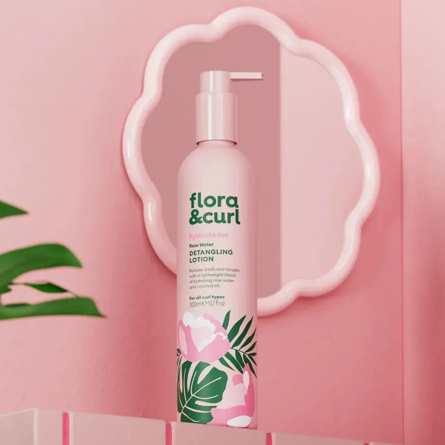 Sale Flora & Curl Detangling Lotion Rose Water Hauptzutat|Hoofdingrediënt Haircare