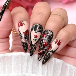 New Floral Nail Art Sticker Sweetheart Roses Nagelkunst