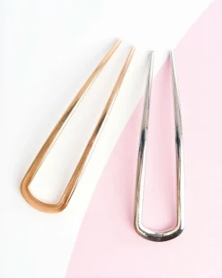 Outlet French Hair Pin Duo Gold & Silver Haarpflege-Routinen & Sets|Haarspangen & -Clips