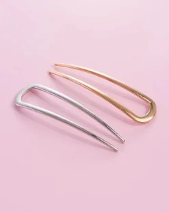 Outlet French Hair Pin Duo Gold & Silver Haarpflege-Routinen & Sets|Haarspangen & -Clips