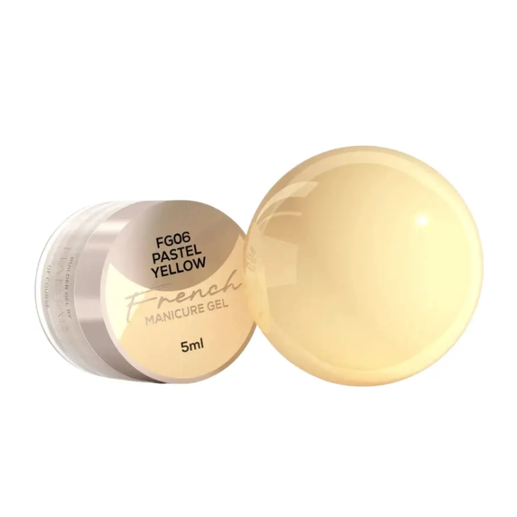 Online French Manicure Gel FG06 Pastel Yellow Veganer Nagellack|Nagelkunst