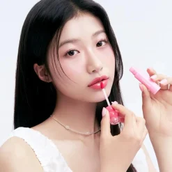 Best Fruity Glass Tint 02 Bunny Pink Lipgloss|Korean Makeup