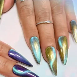 Online Gel Cat Eye E34 Golden Serenade Cat Eye Gellack|5. Gellak