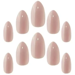 Hot Gel Finish Blush Suede Nails Künstliche Nägel
