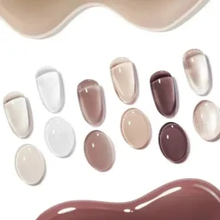 Best Gel Nail Polish Set Coffee and Cream Veganer Nagellack|Hema-Frei