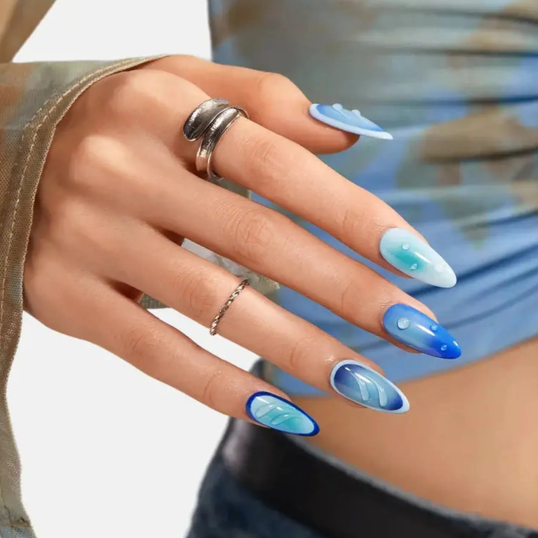 Online Gel Nail Polish Set Take My Blues Away Veganer Nagellack|Hema-Frei