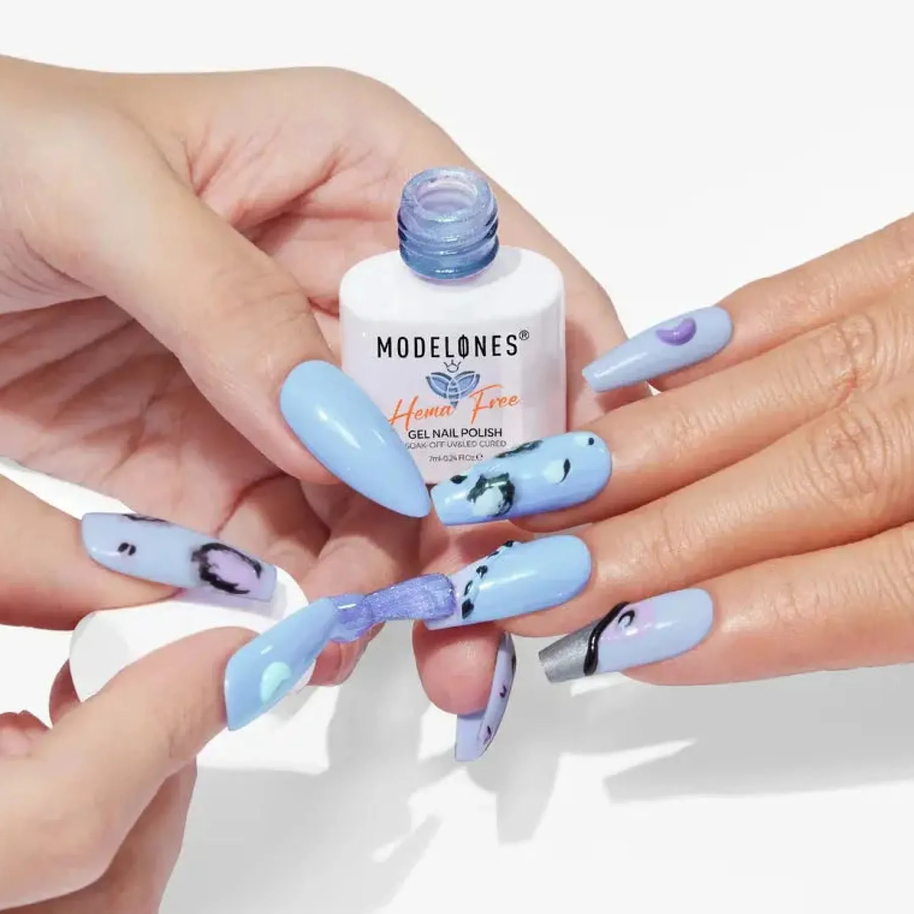 Online Gel Nail Polish Set Take My Blues Away Veganer Nagellack|Hema-Frei
