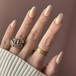 Best Gel Polish Champagne Pearl Veganer Nagellack|Hema-Frei