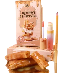 Hot Caramel Churro Lip Kit Makeup Sets|Lipgloss