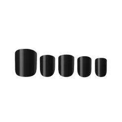 Glamorous Press-On Nails Jet Black Künstliche Nägel