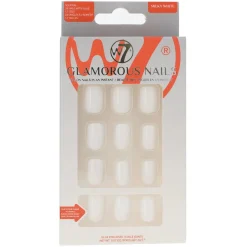 Glamorous Press-On Nails Milky White Künstliche Nägel