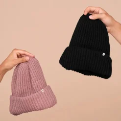 Glazey™ Satin Lined Beanie Black Curly & Coily Accessories|Hair Growth