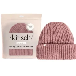 Clearance Glazey™ Satin Lined Beanie Blush Curly & Coily Accessories|Hair Growth