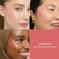 Discount Glow Liquid Matte Blush Cayenne Rouge