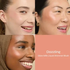 Hot Glow Milk Liquid Shimmer Blush Dazzling Rouge