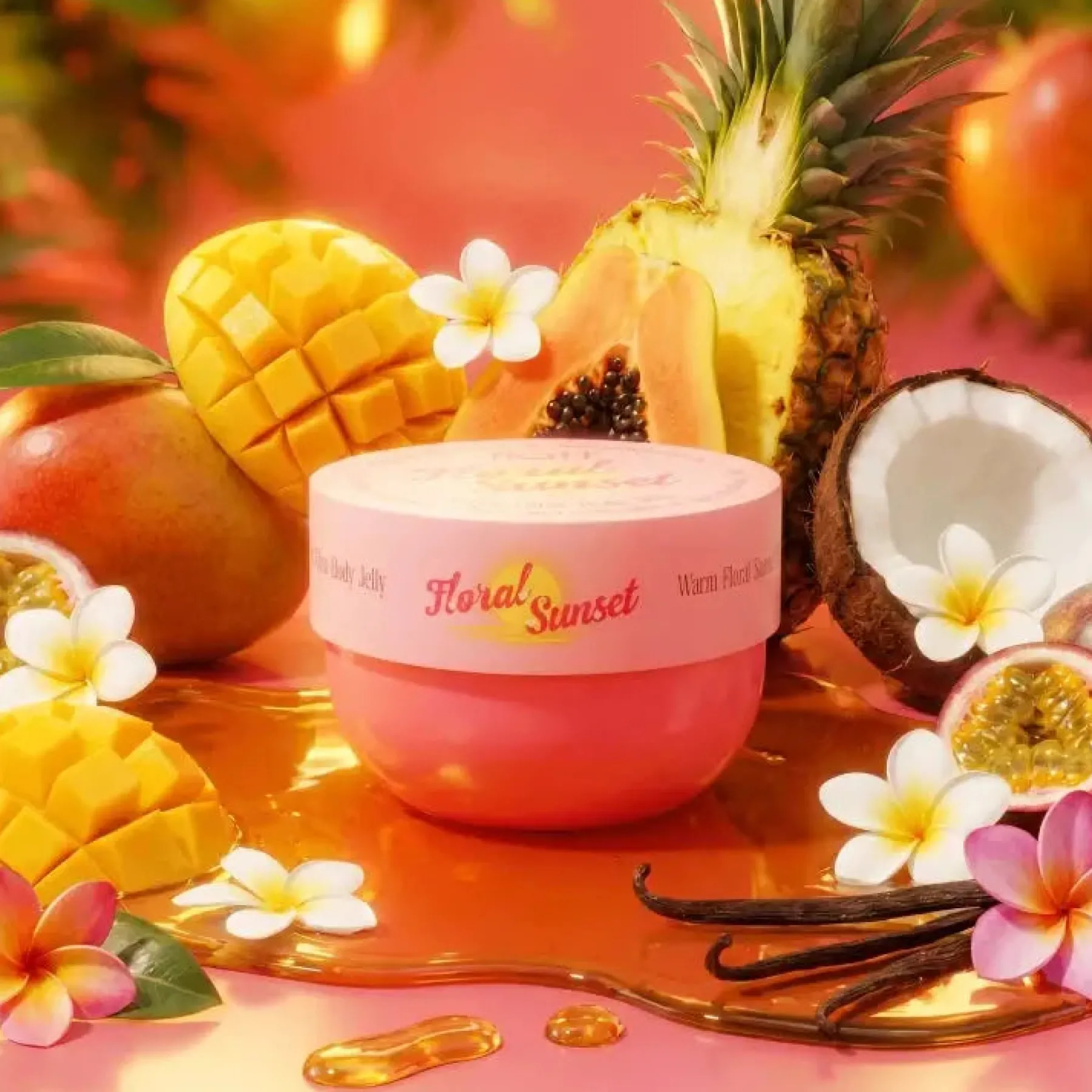 Hot Glowy Body Jelly Floral Sunset Everything Shower|Körperlotion