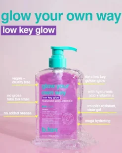 Hot Glow Your Own Way Low Key Glow Self Tan Gel Vegan Tanning|Tanning Gel