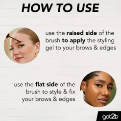 Clearance Got2b Glued 4 Brows & Edges Tinted Gel Black Reisegröße|Vegane Augenbrauen Produkten