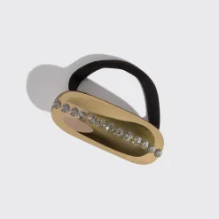 Hot Holiday Metal Rhinestone Cloud Cuff Haargummis