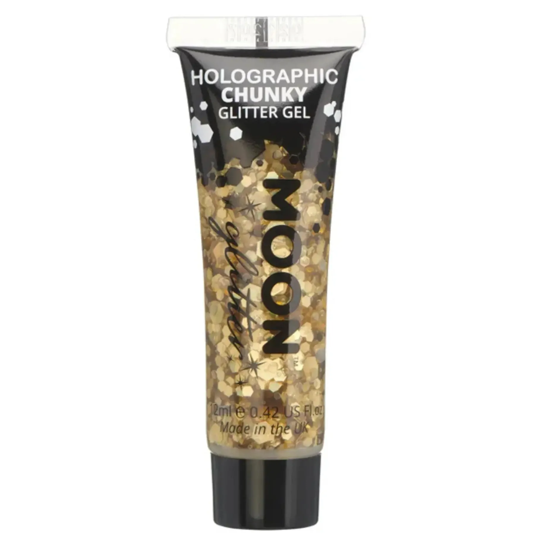 Hot Holographic Chunky Glitter Gel Gold Glitzer