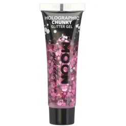New Holographic Chunky Glitter Gel Pink Glitzer