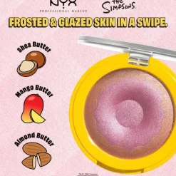 New Homer Simpson Donut Highlighter Glazed Over 01 Light Highlighter|Vegan Highlighter
