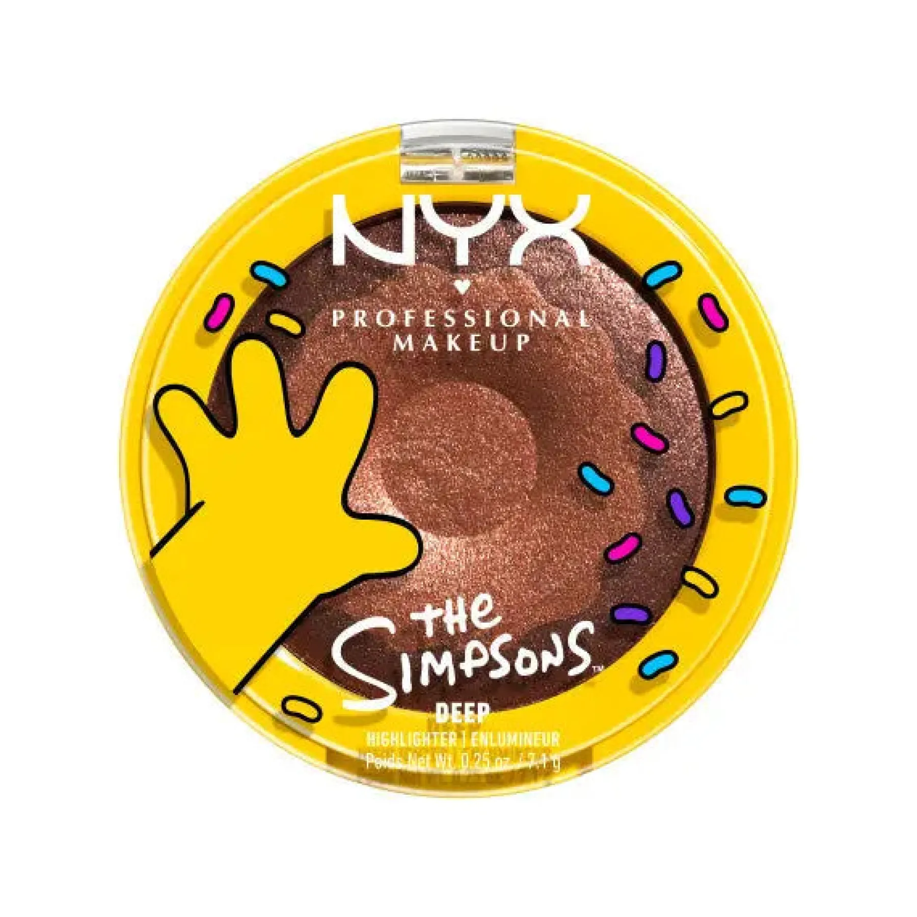 New Homer Simpson Donut Highlighter Glazed Over 02 Deep Highlighter|Vegan Highlighter