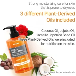 Discount Honey & Macadamia Pure Body Wash Amber Vanilla Alle Korean Skincare|Scent Layering Vanilla