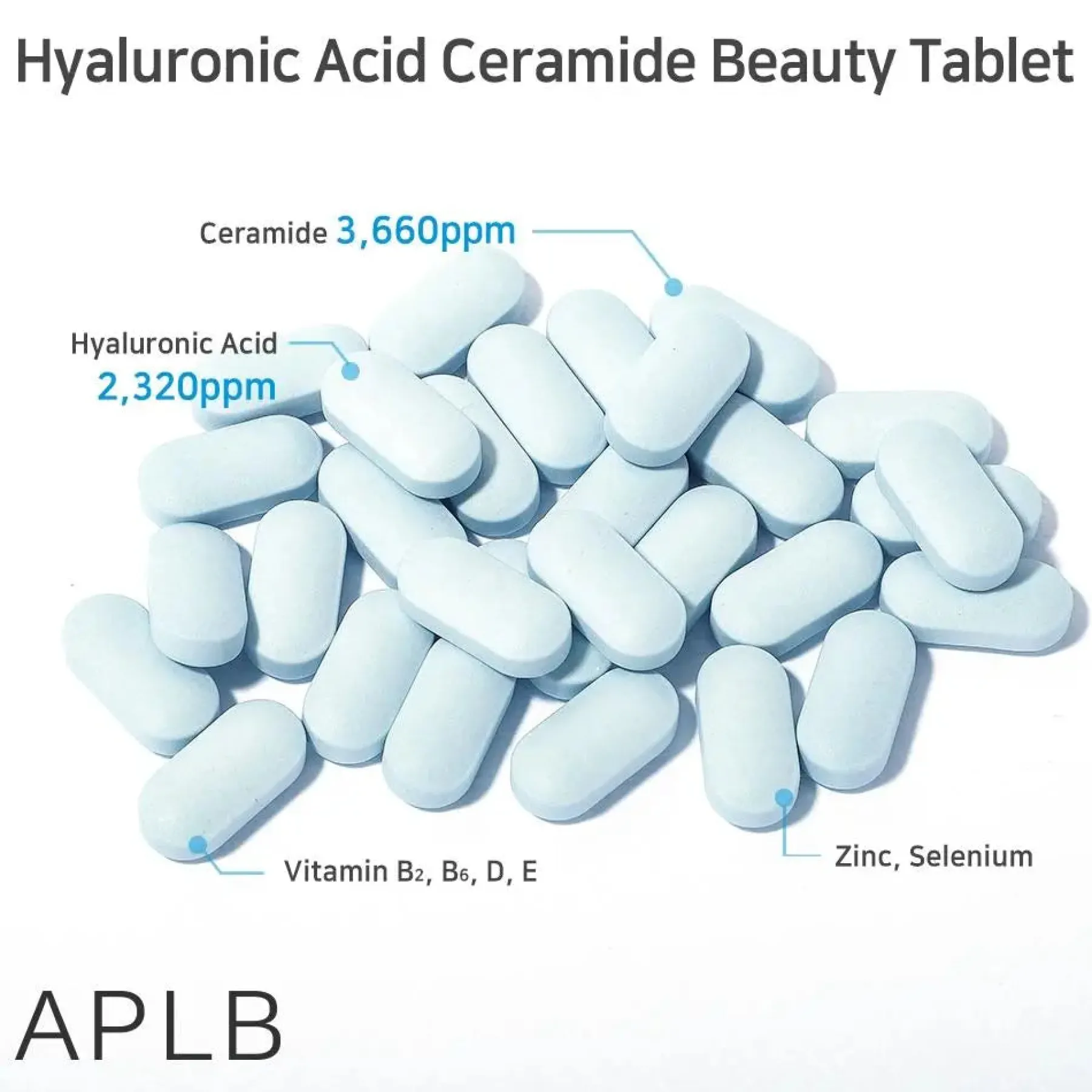 Best Hyaluronic Acid Ceramide Beauty Tablet Alle Korean Skincare|Hauptzutat